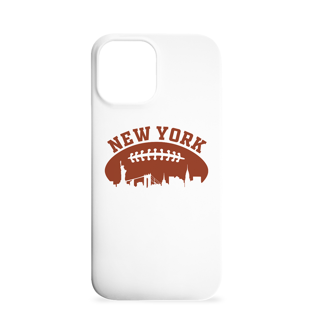 New York Football Silhouette - iPhone 12 Max Phone Case