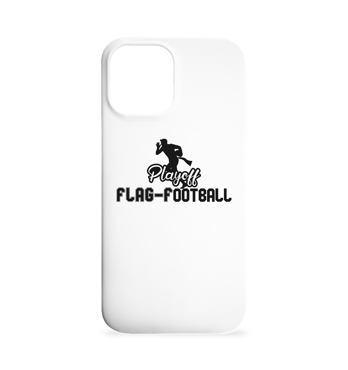 Playoff Flag Football Men Black - iPhone 12 Max Phone Case