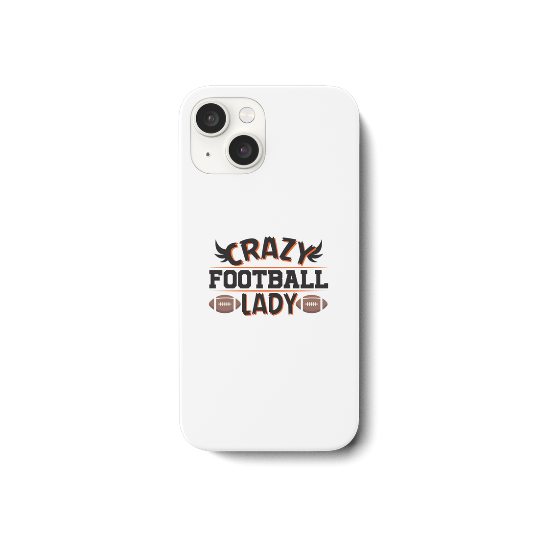 Crazy Football Lady - iPhone 15 Phone Case