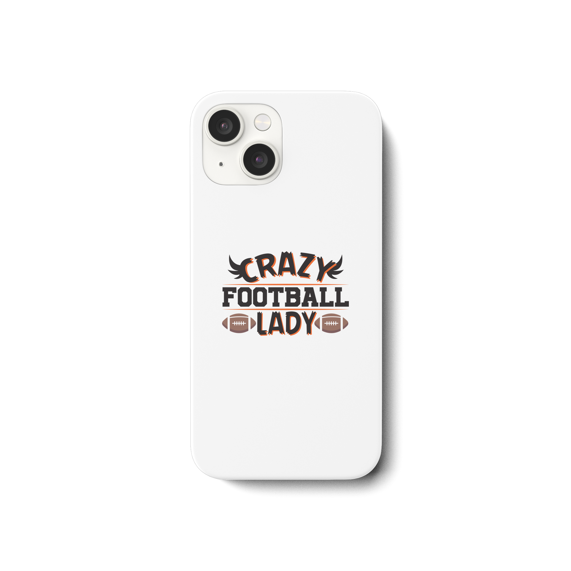Crazy Football Lady - iPhone 15 Phone Case