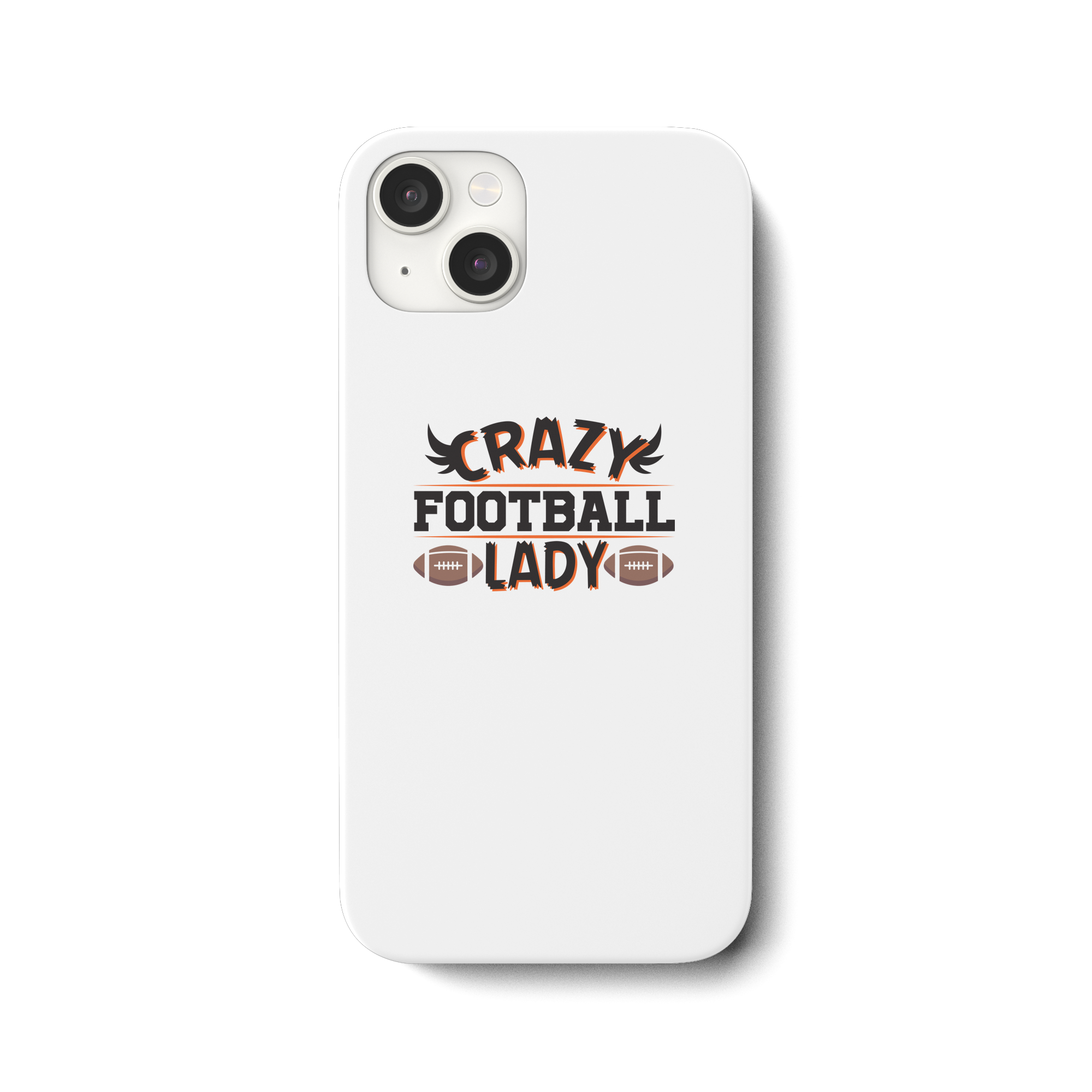 Crazy Football Lady - iPhone 15 Plus Phone Case