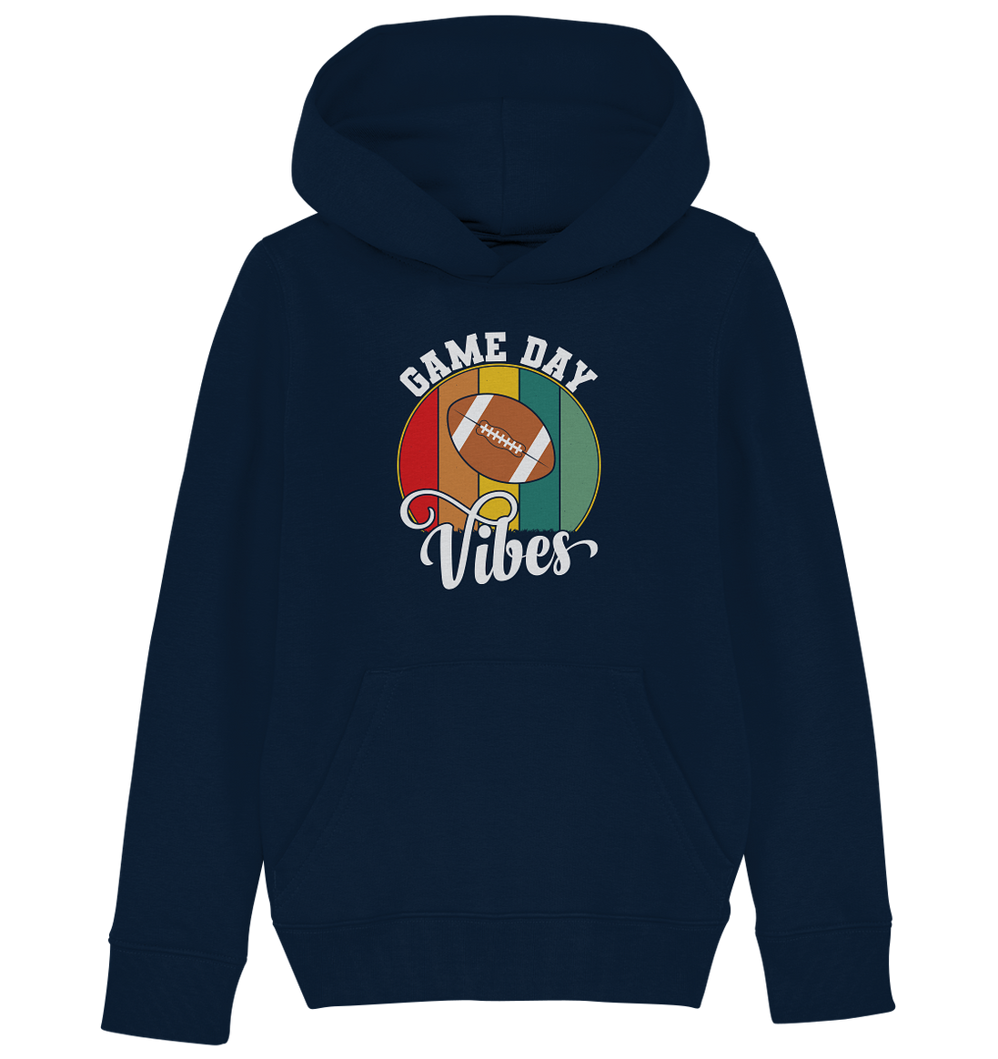 Game Day Vibes White - Kids Organic Hoodie