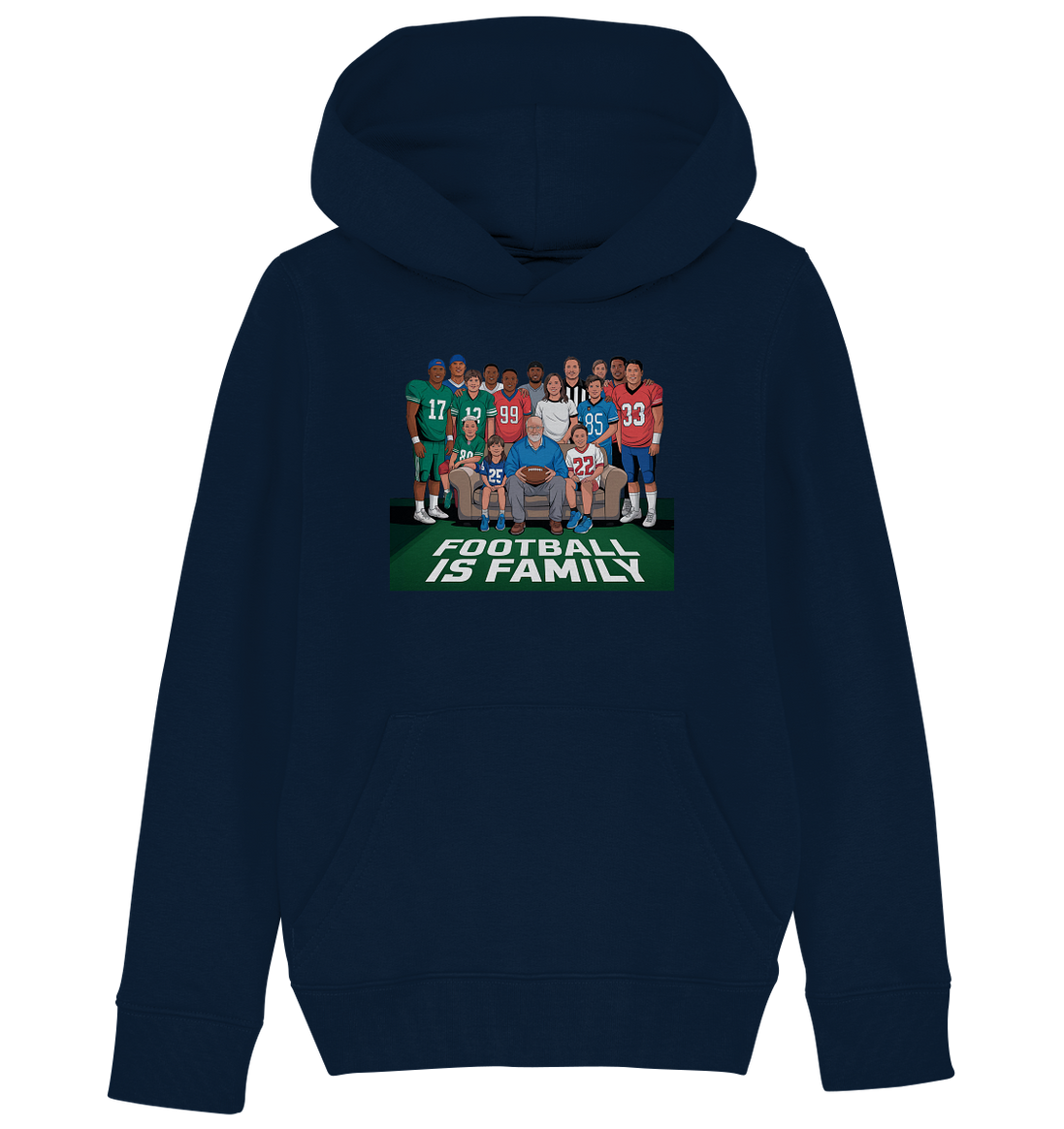 Football is Family - Kids Organic Hoodie
