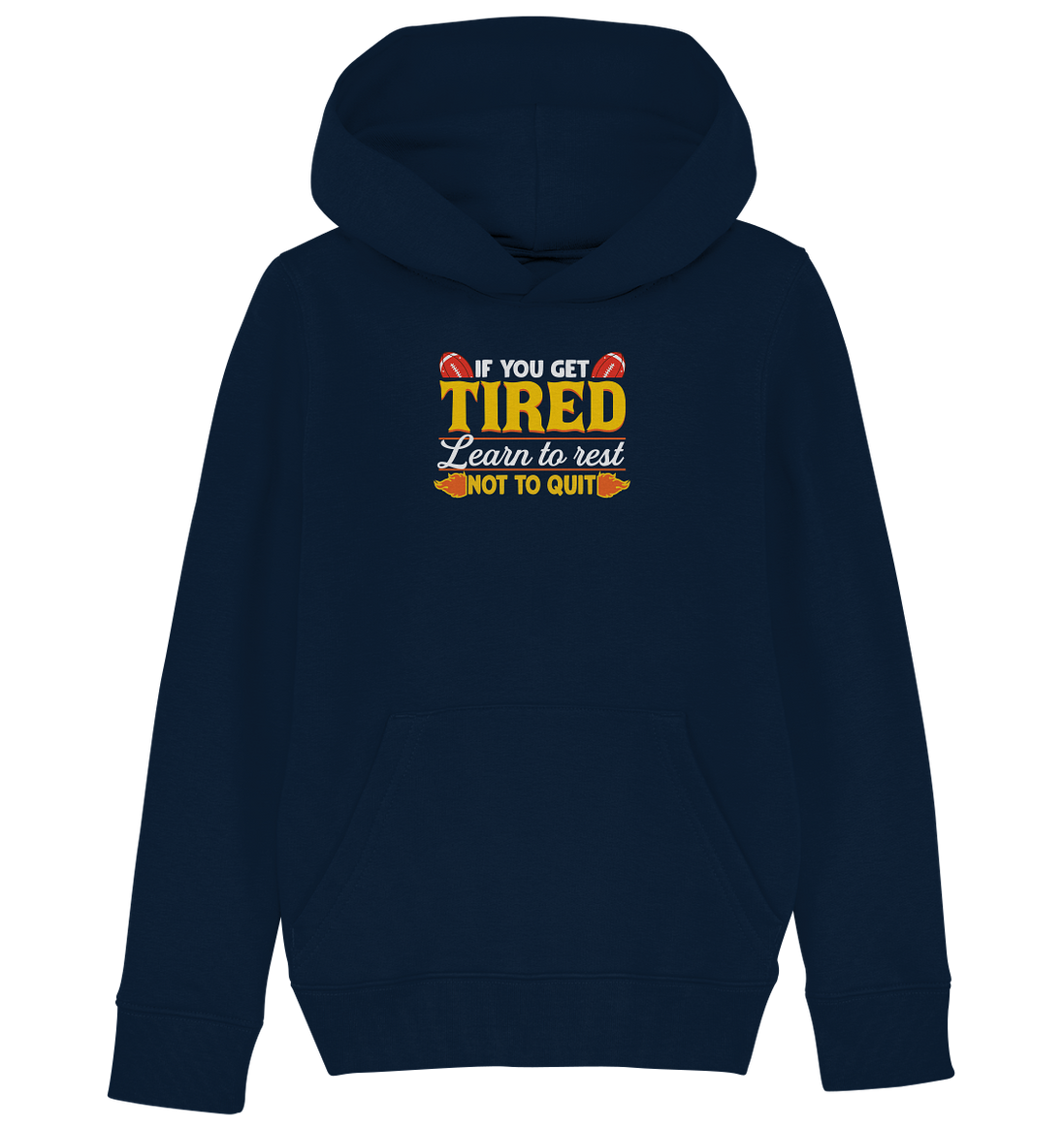 If you get Tired - Kids Organic Hoodie