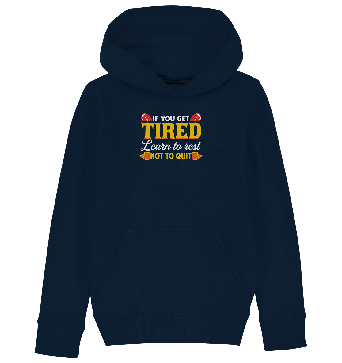 If you get Tired - Kids Organic Hoodie