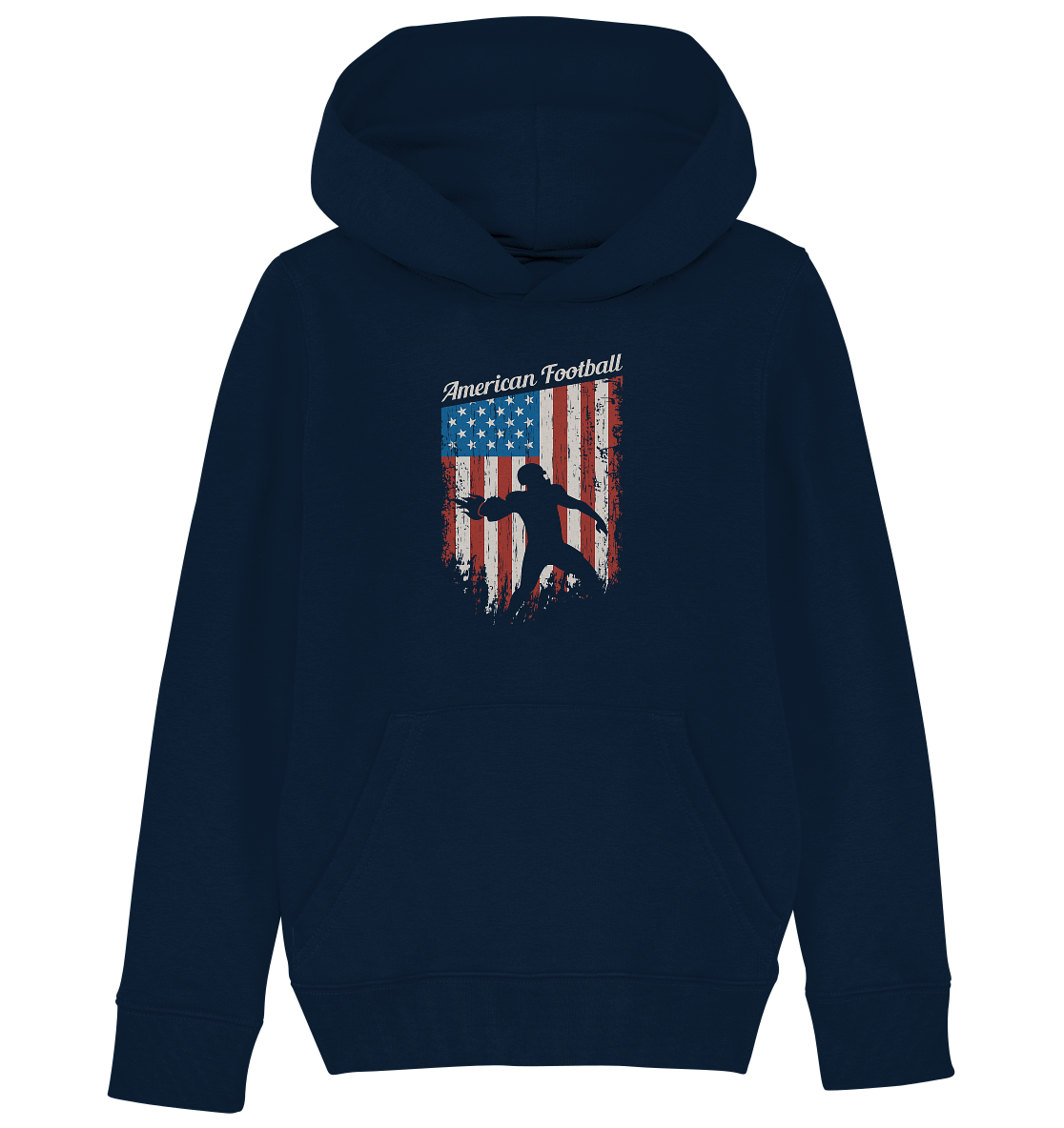 American Football Banner - Kids Organic Hoodie