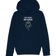 No Pain No Gain Metal - Kids Organic Hoodie