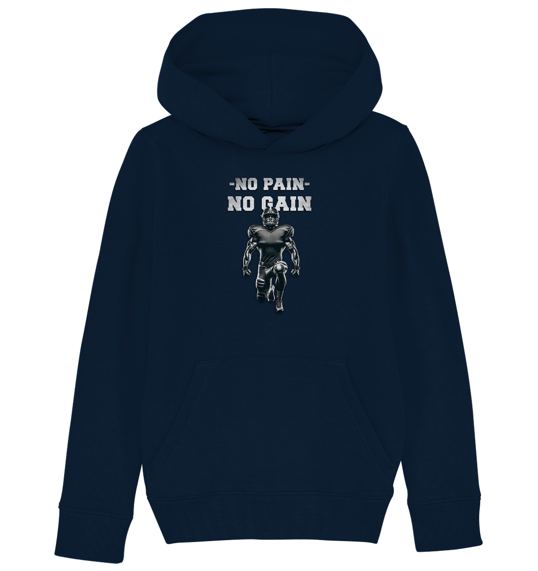 No Pain No Gain Metal - Kids Organic Hoodie