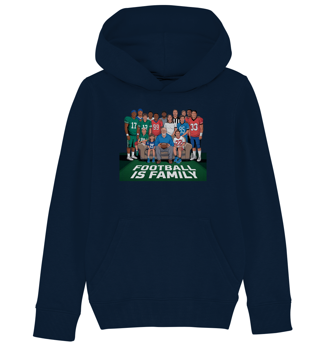 Football is Family - Kids Organic Hoodie