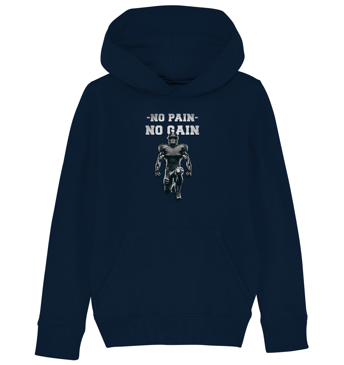 No Pain No Gain Metal - Kids Organic Hoodie