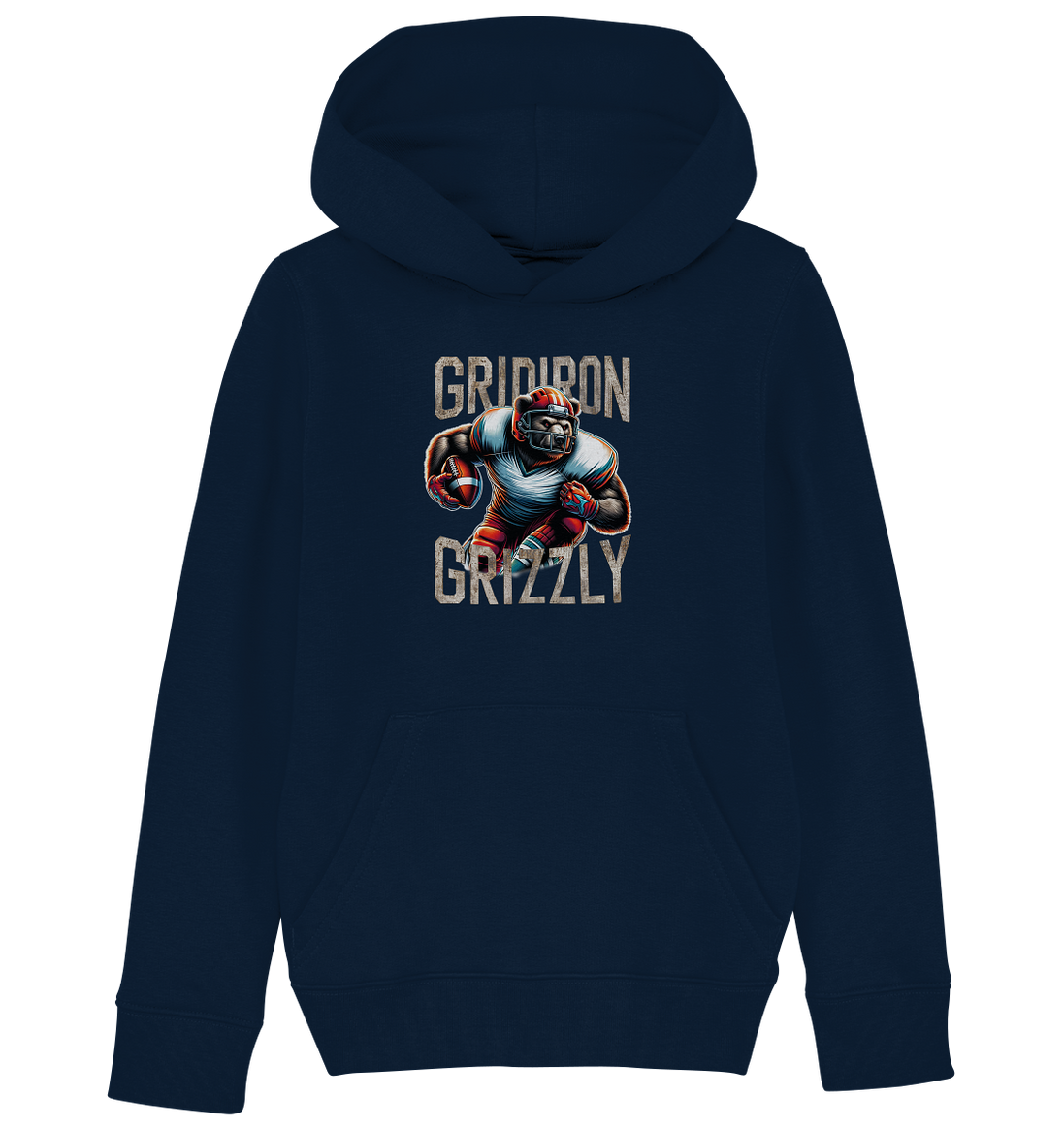Gridiron Grizzly - Kids Organic Hoodie