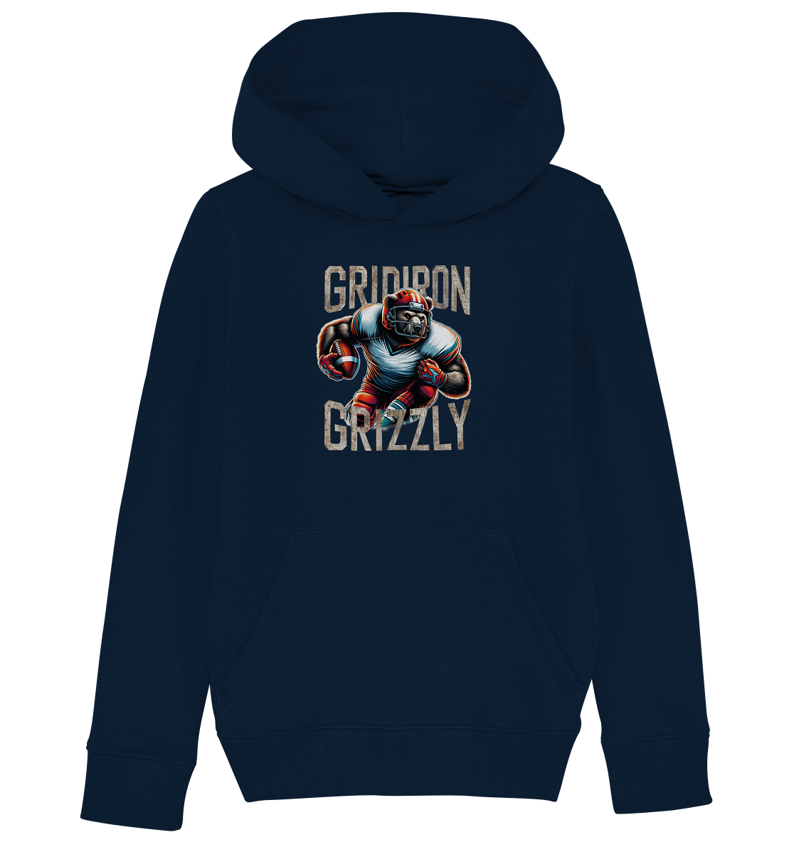 Gridiron Grizzly - Kids Organic Hoodie
