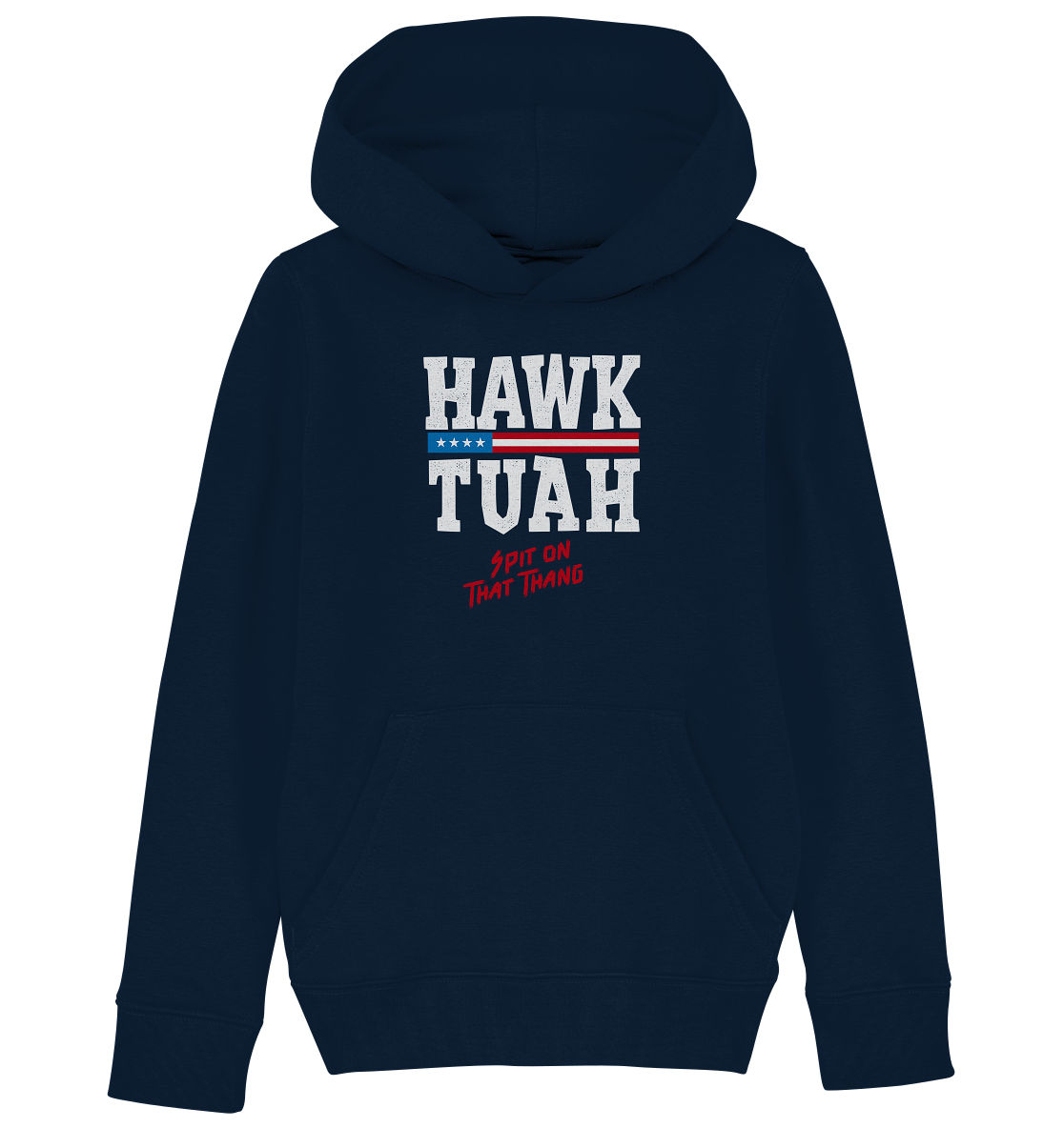 Hawk Tuah White  - Kids Organic Hoodie