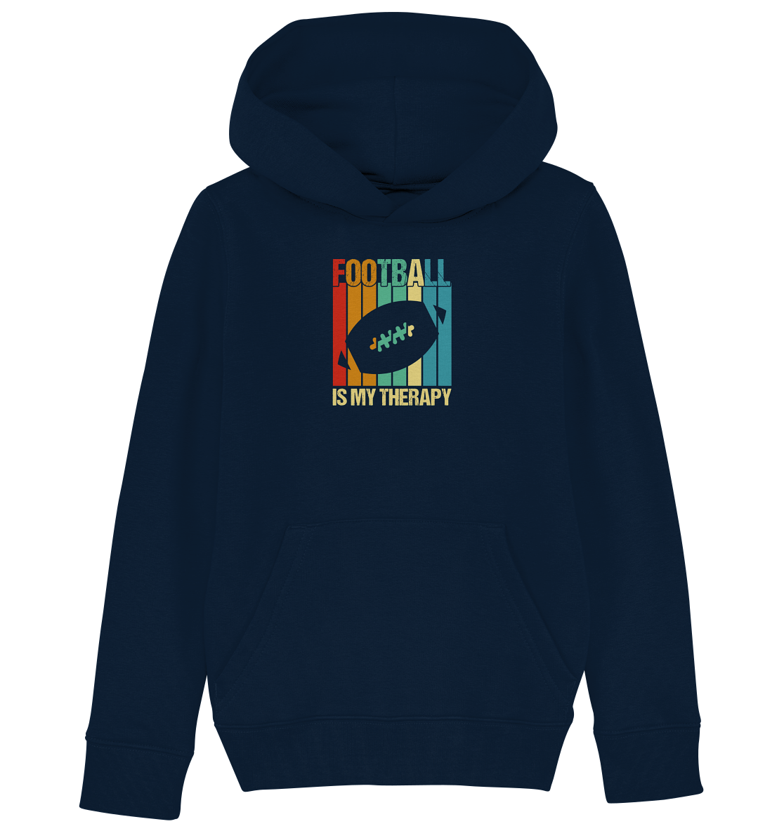 Football is my Therapy - Kids Organic Hoodie