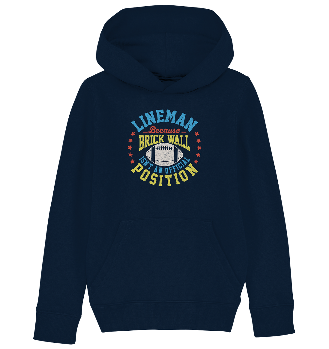 Lineman Brick Wall - Kids Organic Hoodie