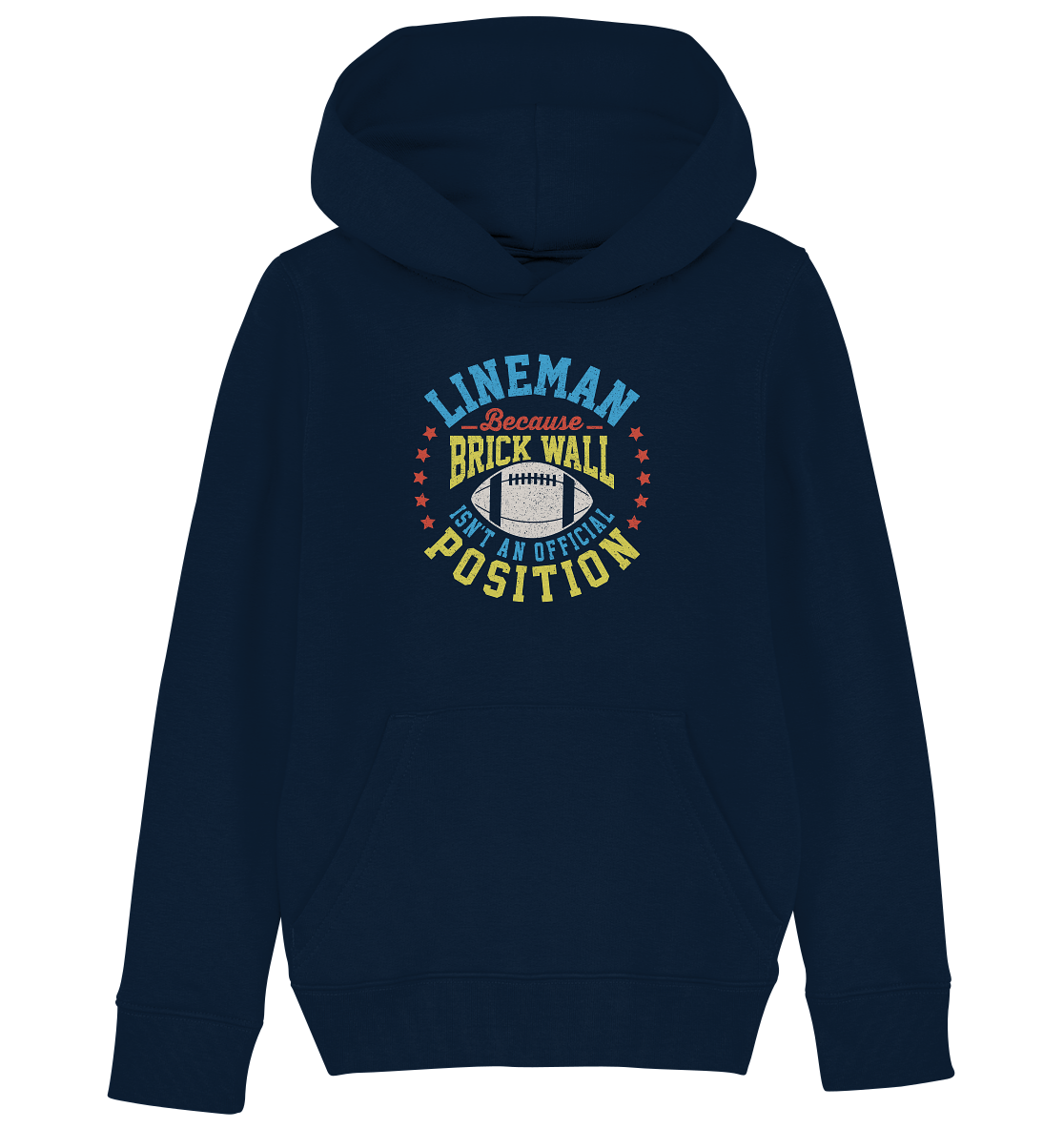 Lineman Brick Wall - Kids Organic Hoodie