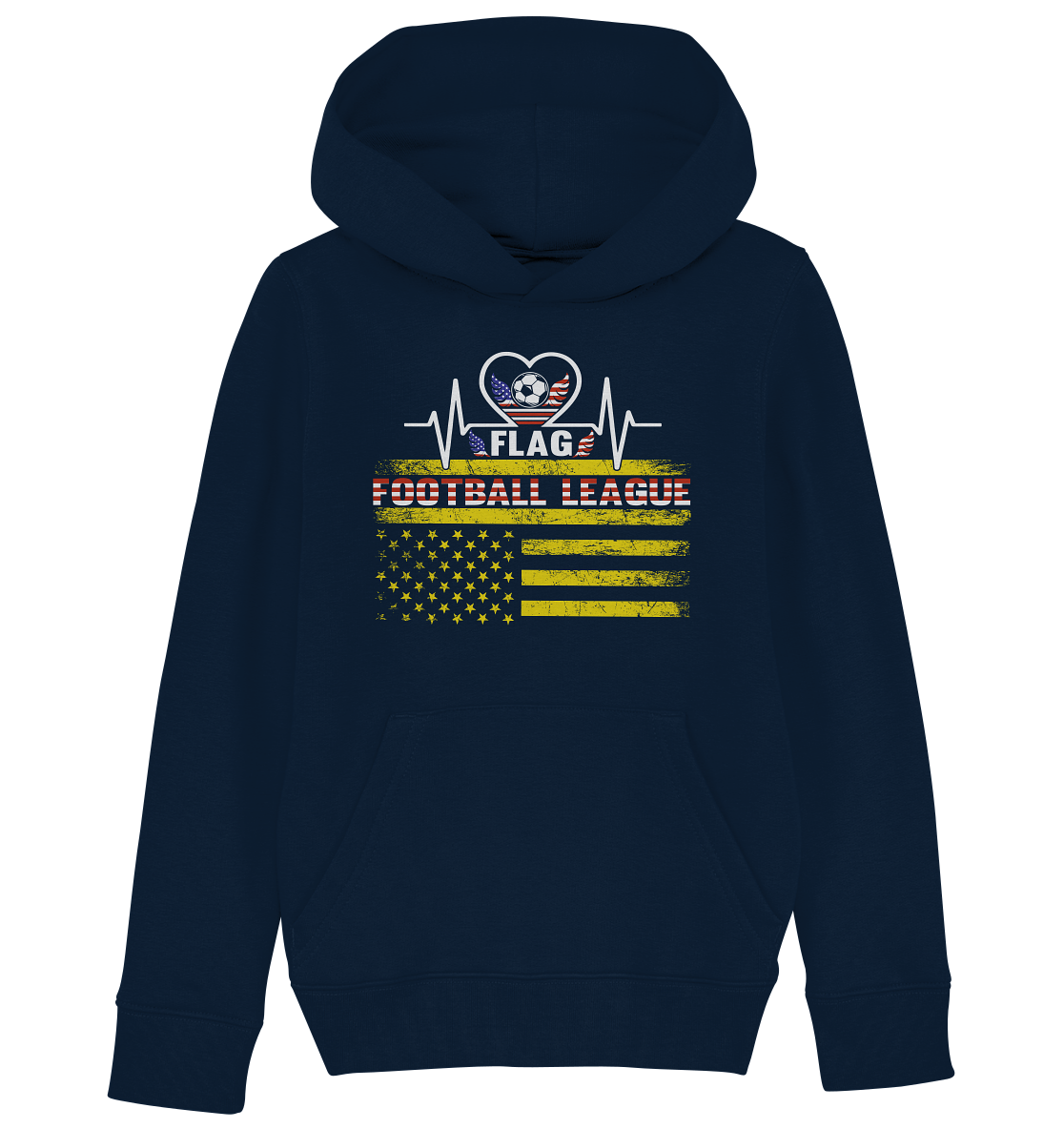 Flag Football League - Kids Organic Hoodie