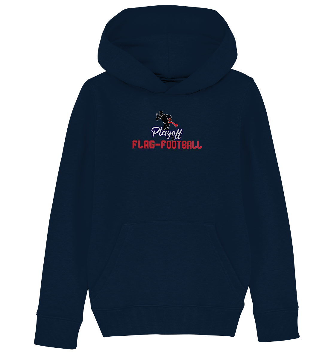 Playoff Flag Football  Men red - Kids Organic Hoodie