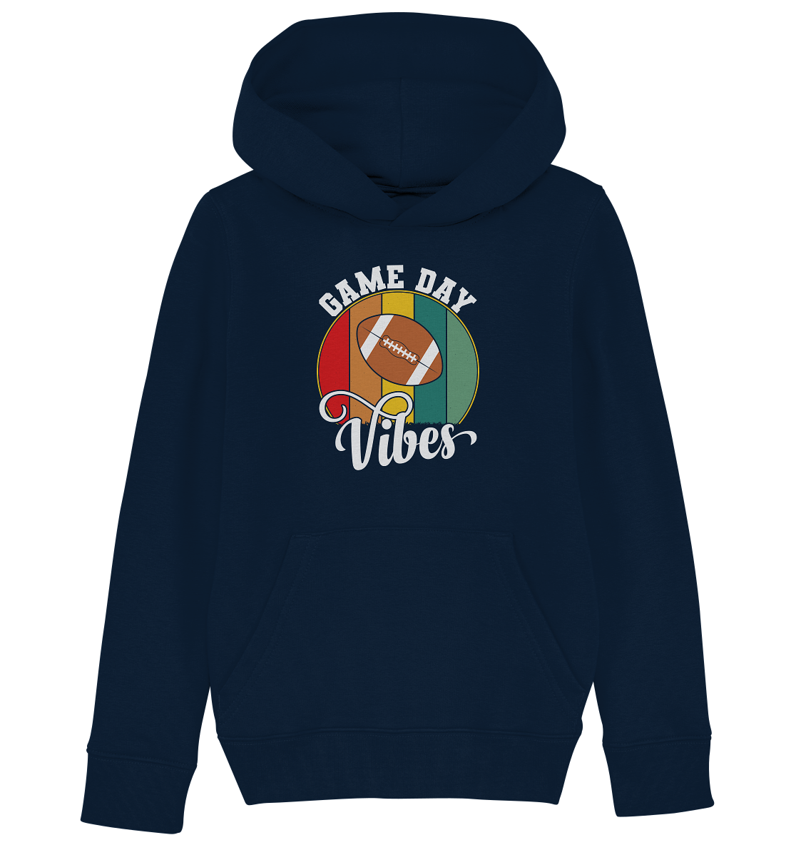 Game Day Vibes White - Kids Organic Hoodie