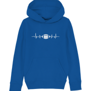 Football Heartbeat - Kids Organic Hoodie