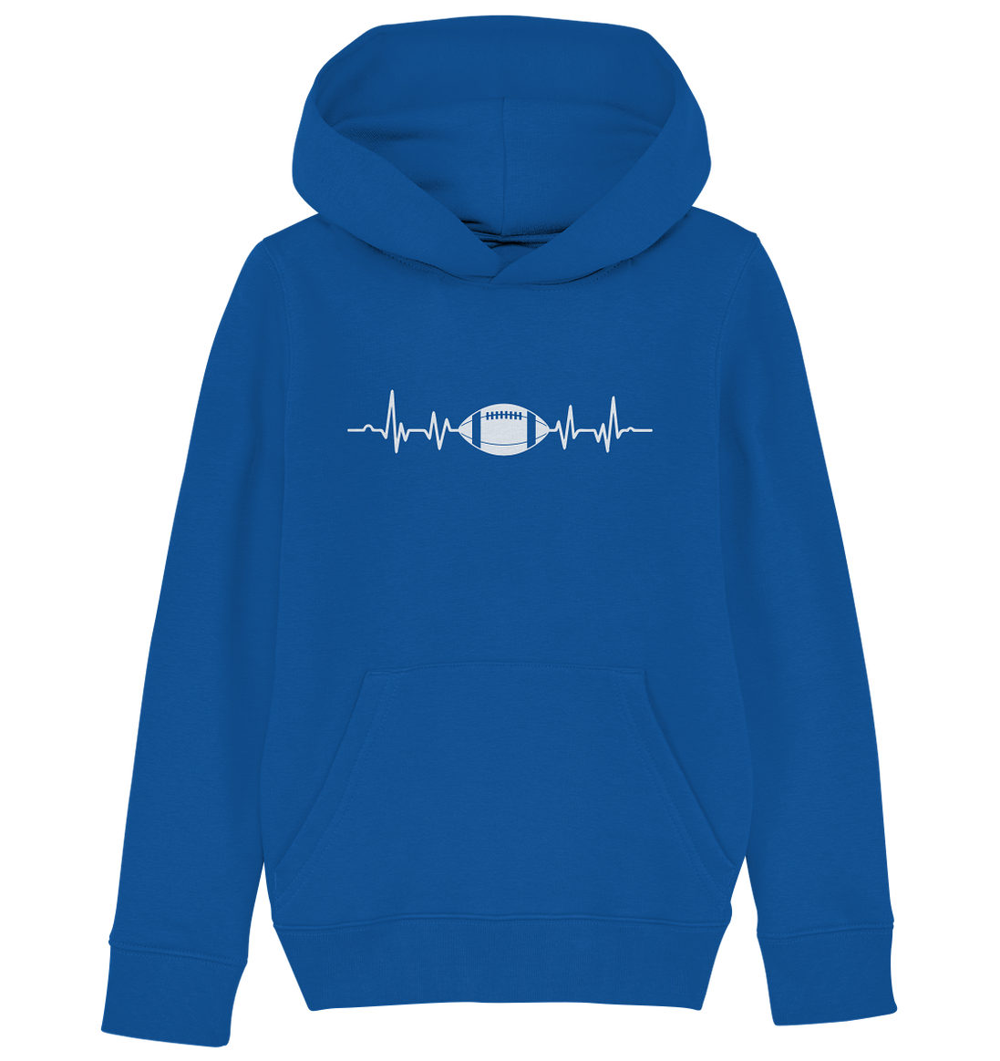 Football Heartbeat - Kids Organic Hoodie