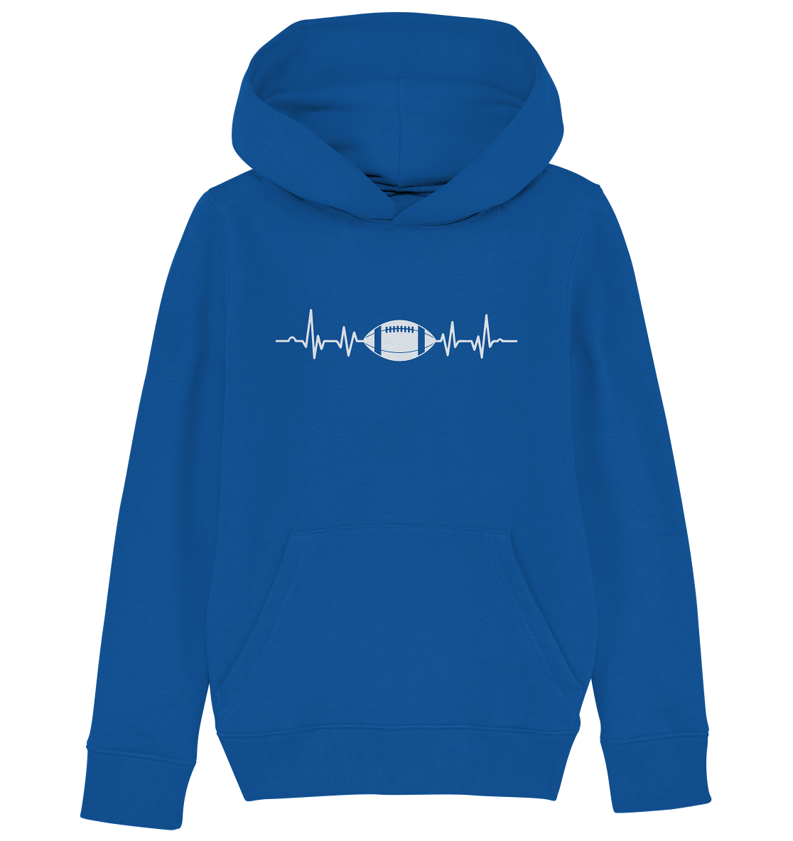Football Heartbeat - Kids Organic Hoodie