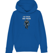 No Pain No Gain Metal - Kids Organic Hoodie
