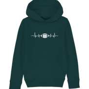 Football Heartbeat - Kids Organic Hoodie