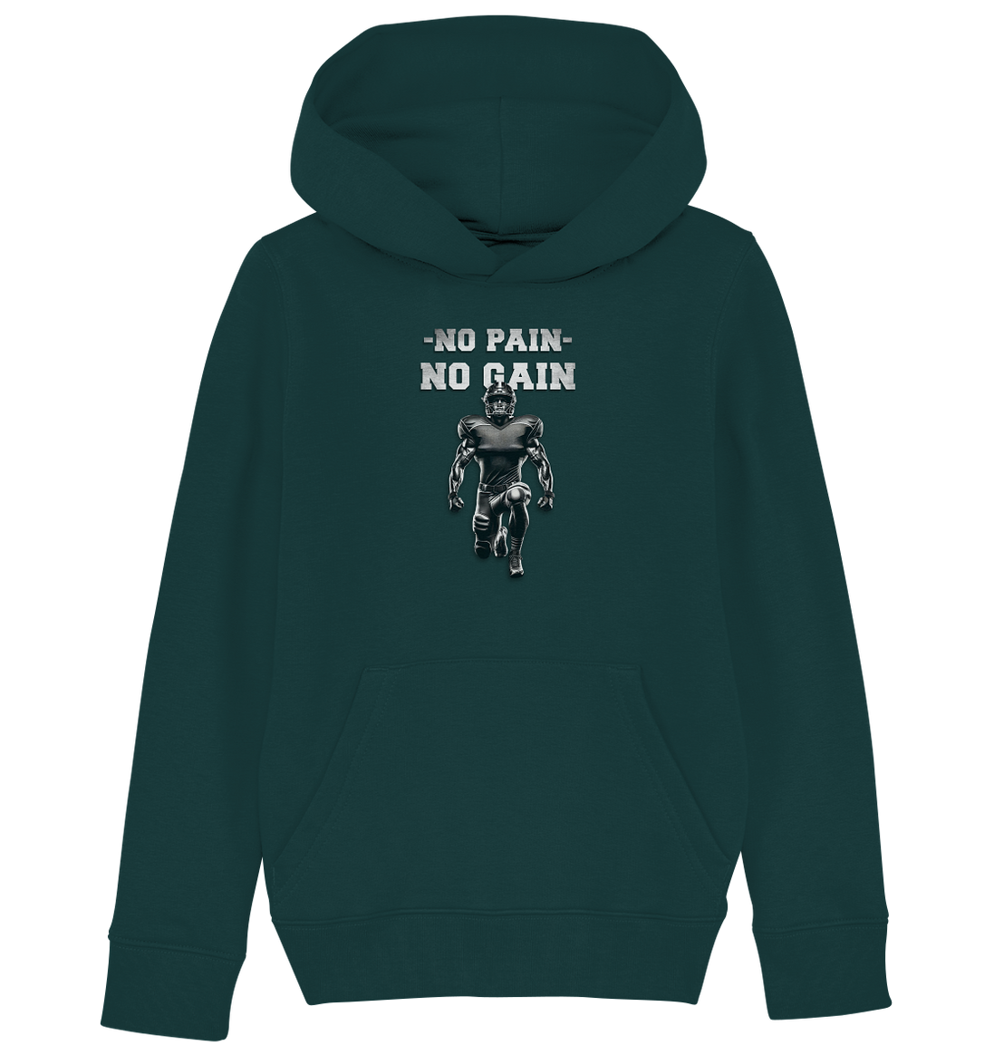 No Pain No Gain Metal - Kids Organic Hoodie