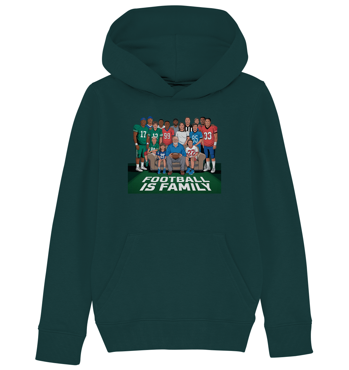 Football is Family - Kids Organic Hoodie