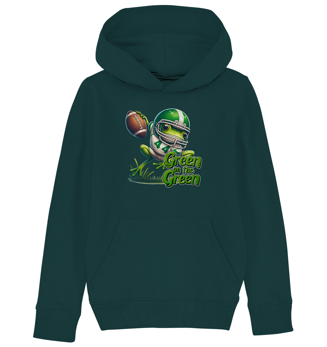 Green Frog - Kids' Organic Hoodie