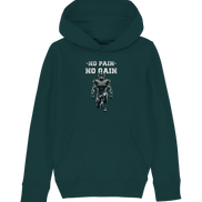 No Pain No Gain Metal - Kids Organic Hoodie