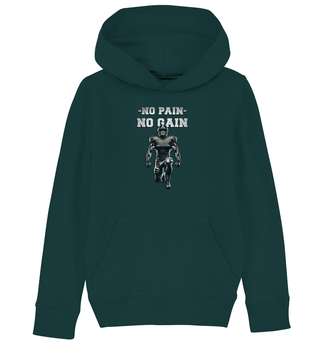 No Pain No Gain Metal - Kids Organic Hoodie