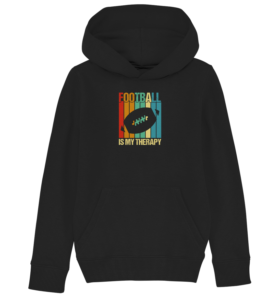 Football is my Therapy - Kids Organic Hoodie