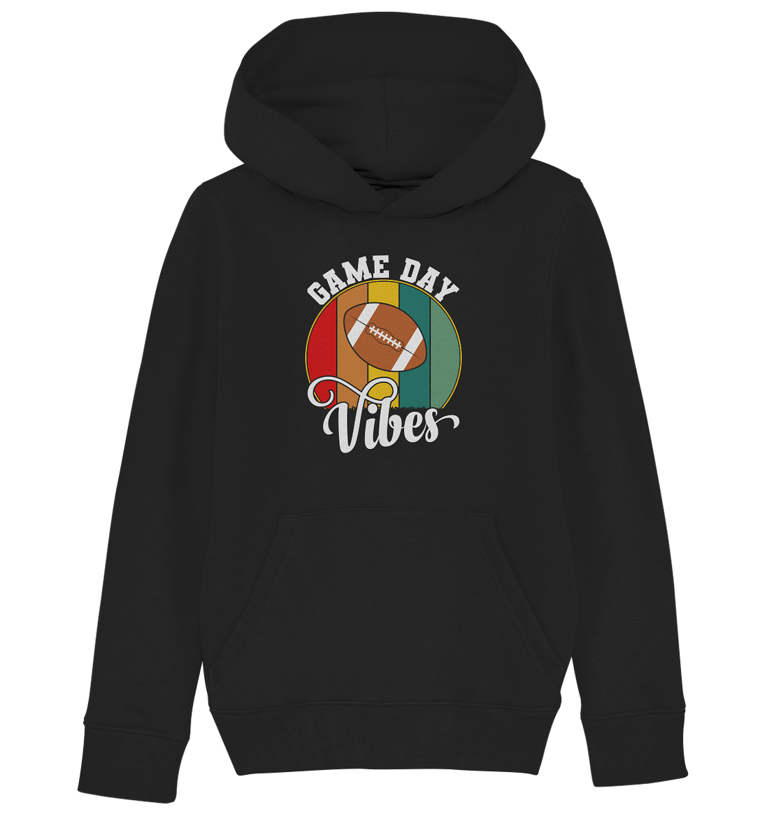 Game Day Vibes White - Kids Organic Hoodie
