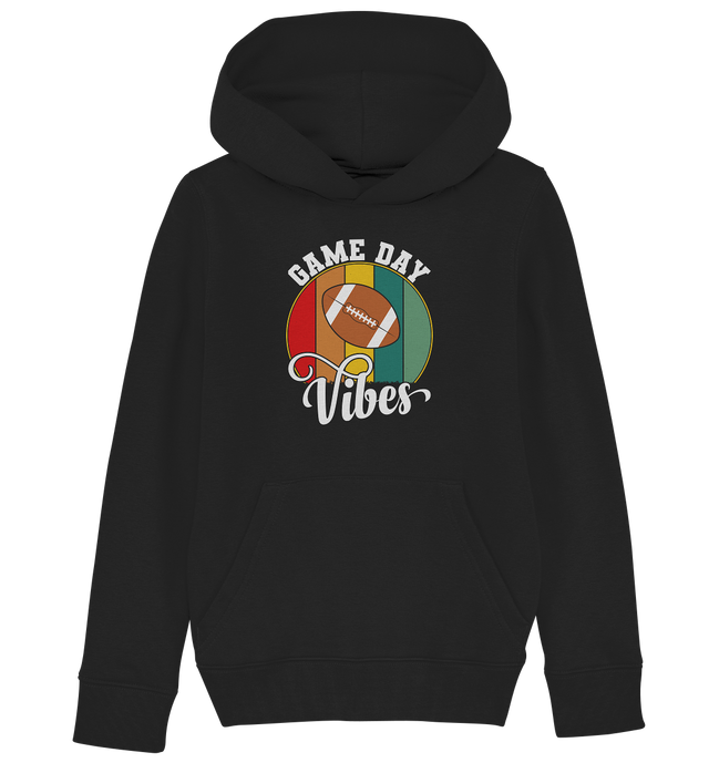Game Day Vibes White - Kids Organic Hoodie