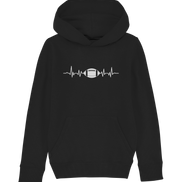 Football Heartbeat - Kids Organic Hoodie