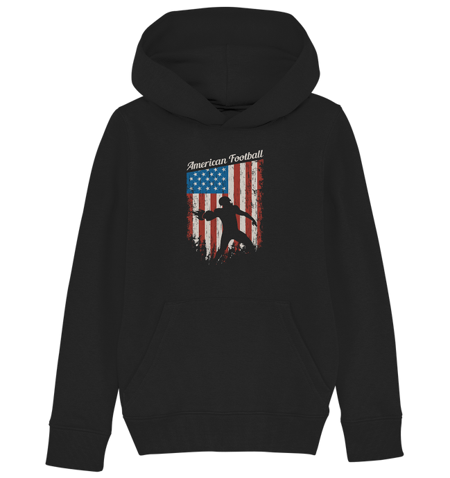 American Football Banner - Kids Organic Hoodie