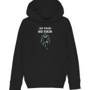 No Pain No Gain Metal - Kids Organic Hoodie