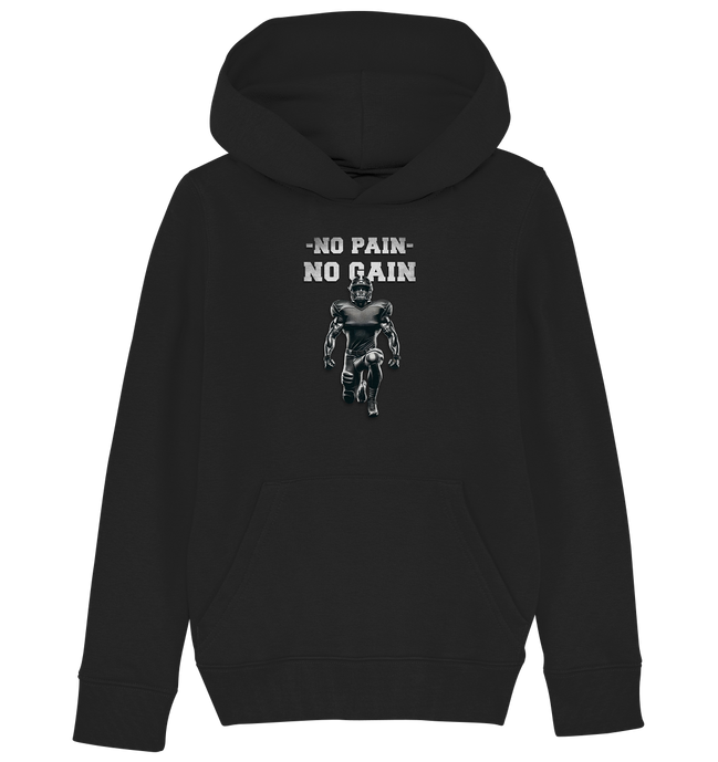 No Pain No Gain Metal - Kids Organic Hoodie