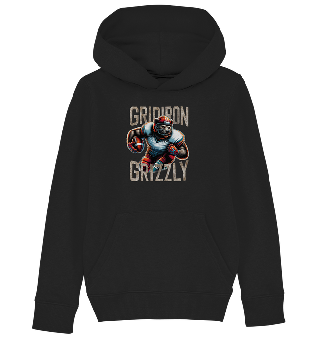 Gridiron Grizzly - Kids Organic Hoodie