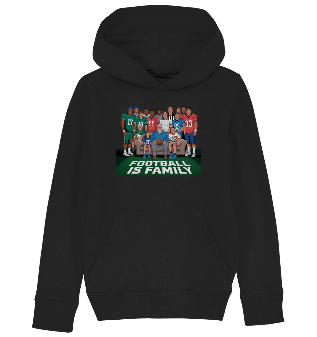 Football is Family - Kids Organic Hoodie