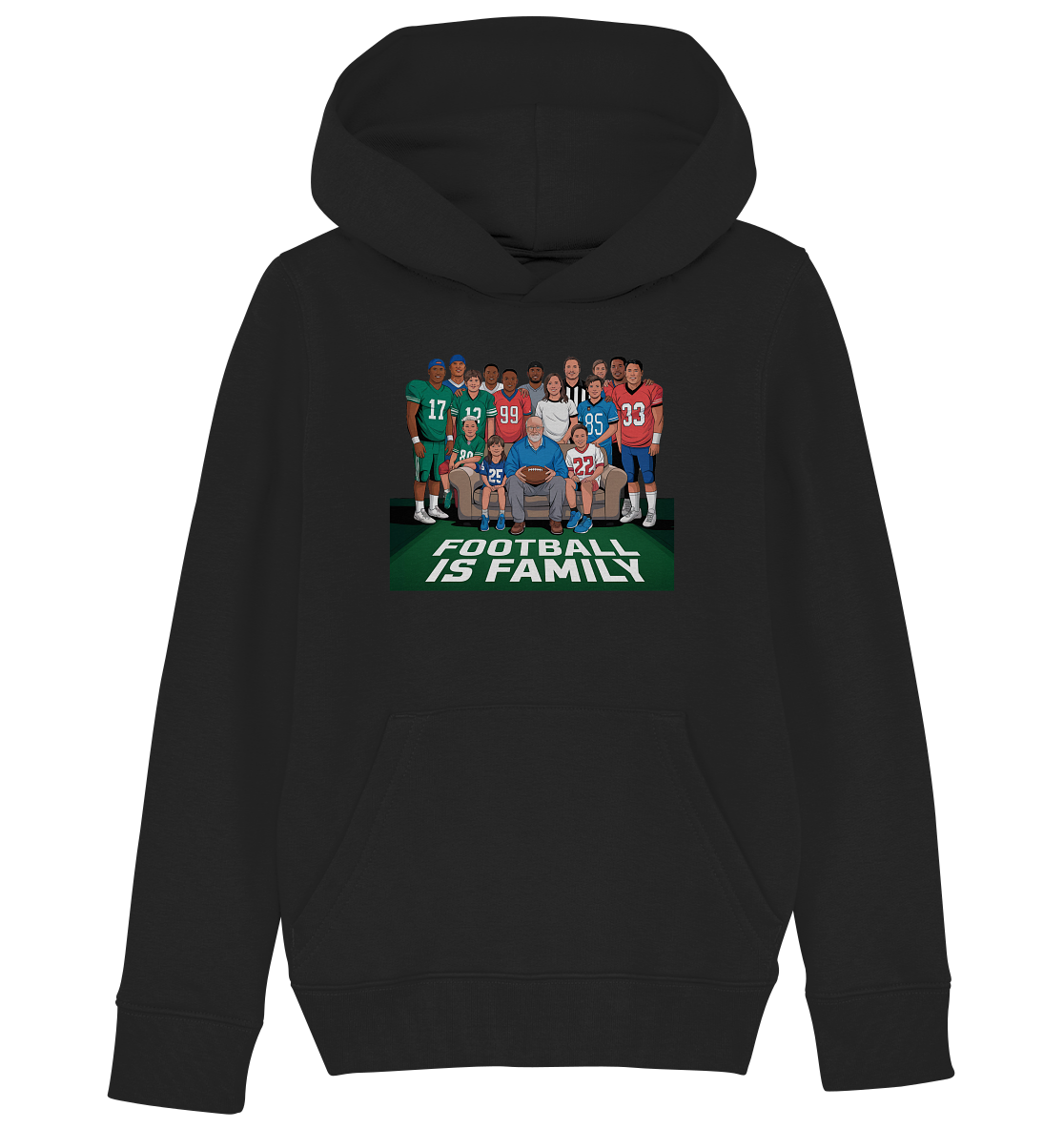 Football is Family - Kids Organic Hoodie