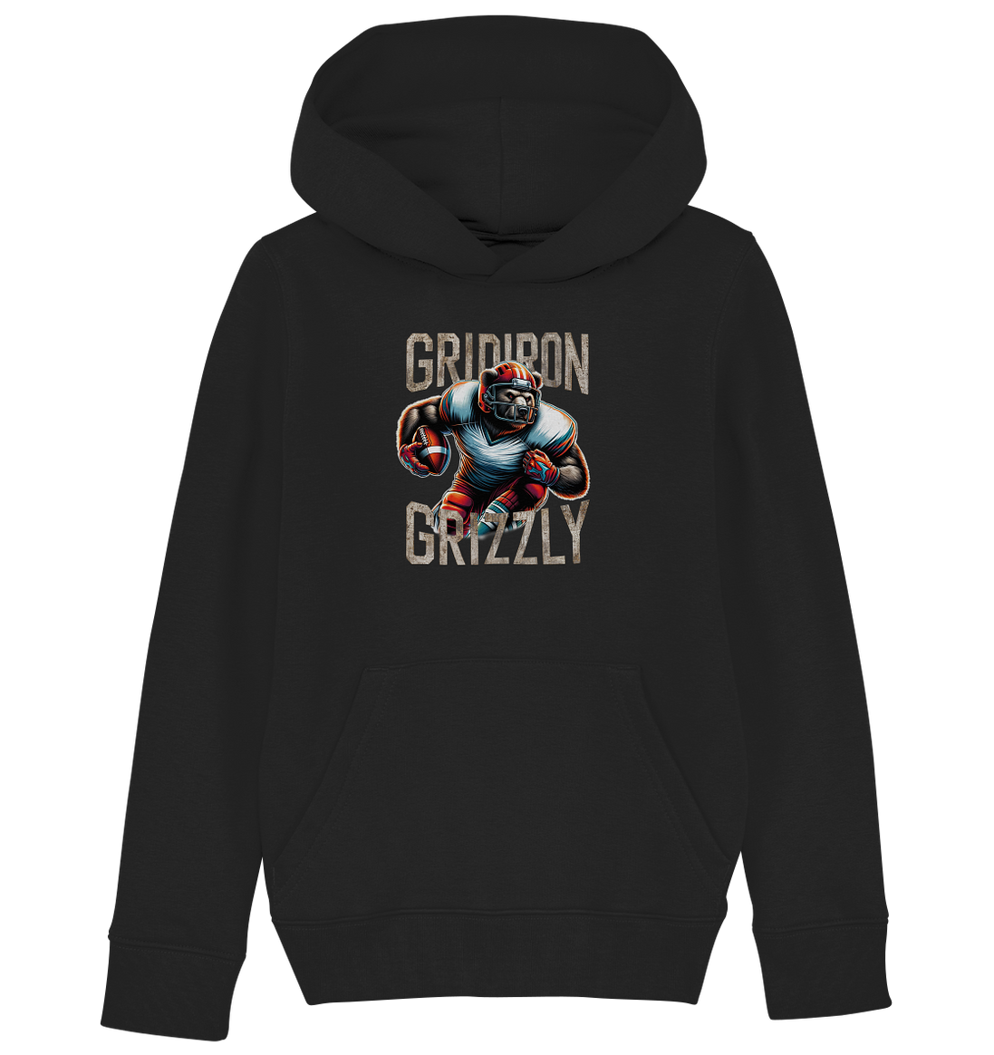 Gridiron Grizzly - Kids Organic Hoodie
