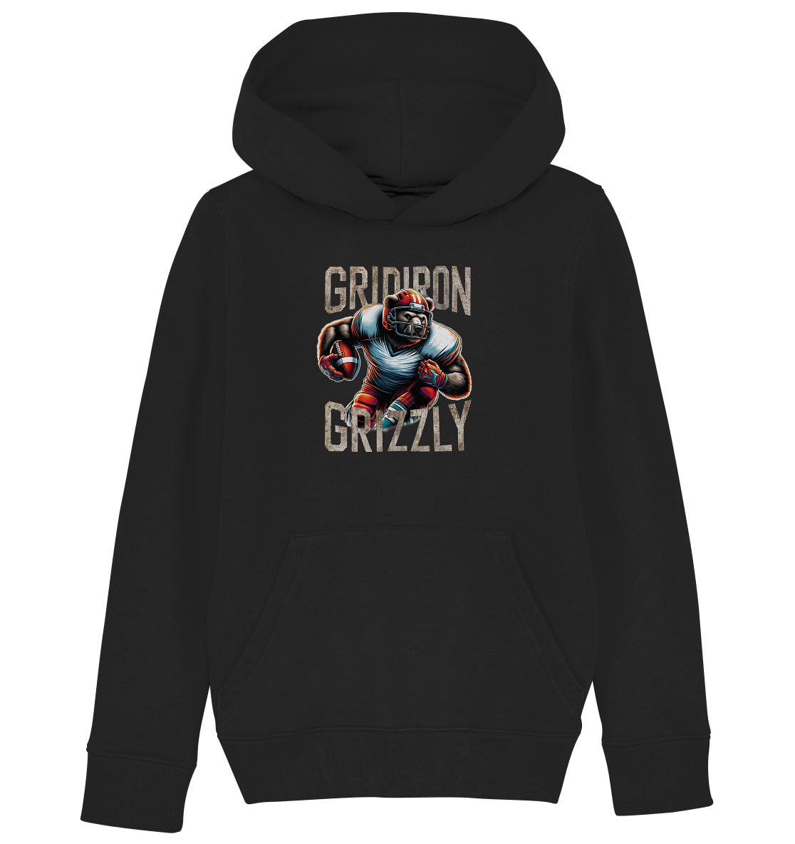 Gridiron Grizzly - Kids Organic Hoodie