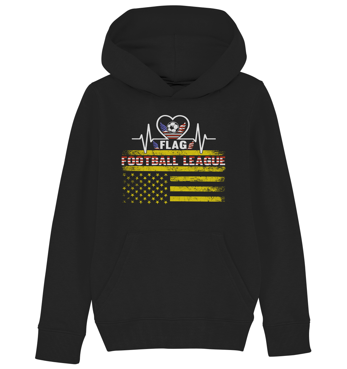 Flag Football League - Kids Organic Hoodie