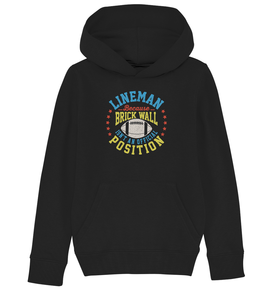 Lineman Brick Wall - Kids Organic Hoodie