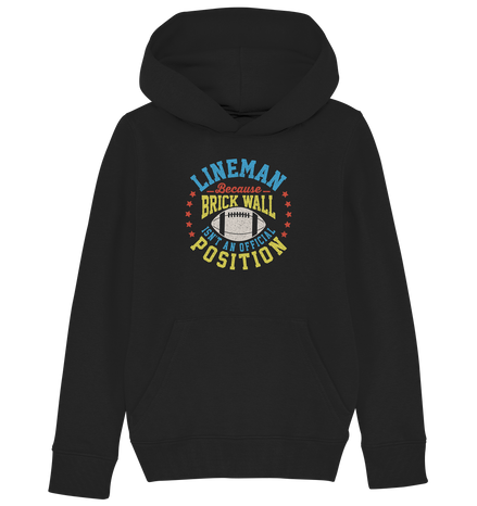 Lineman Brick Wall - Kids Organic Hoodie