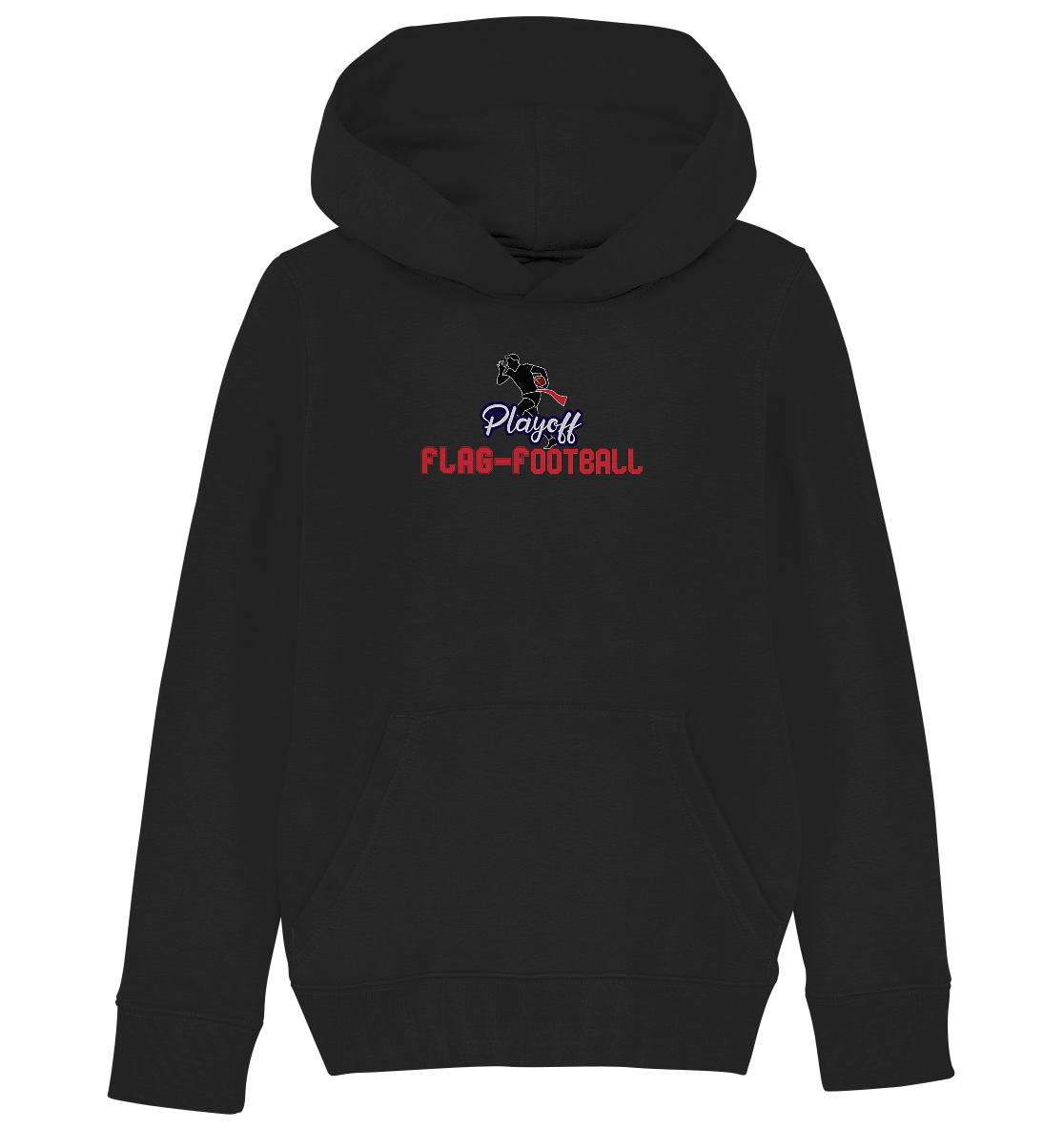 Playoff Flag Football  Men red - Kids Organic Hoodie