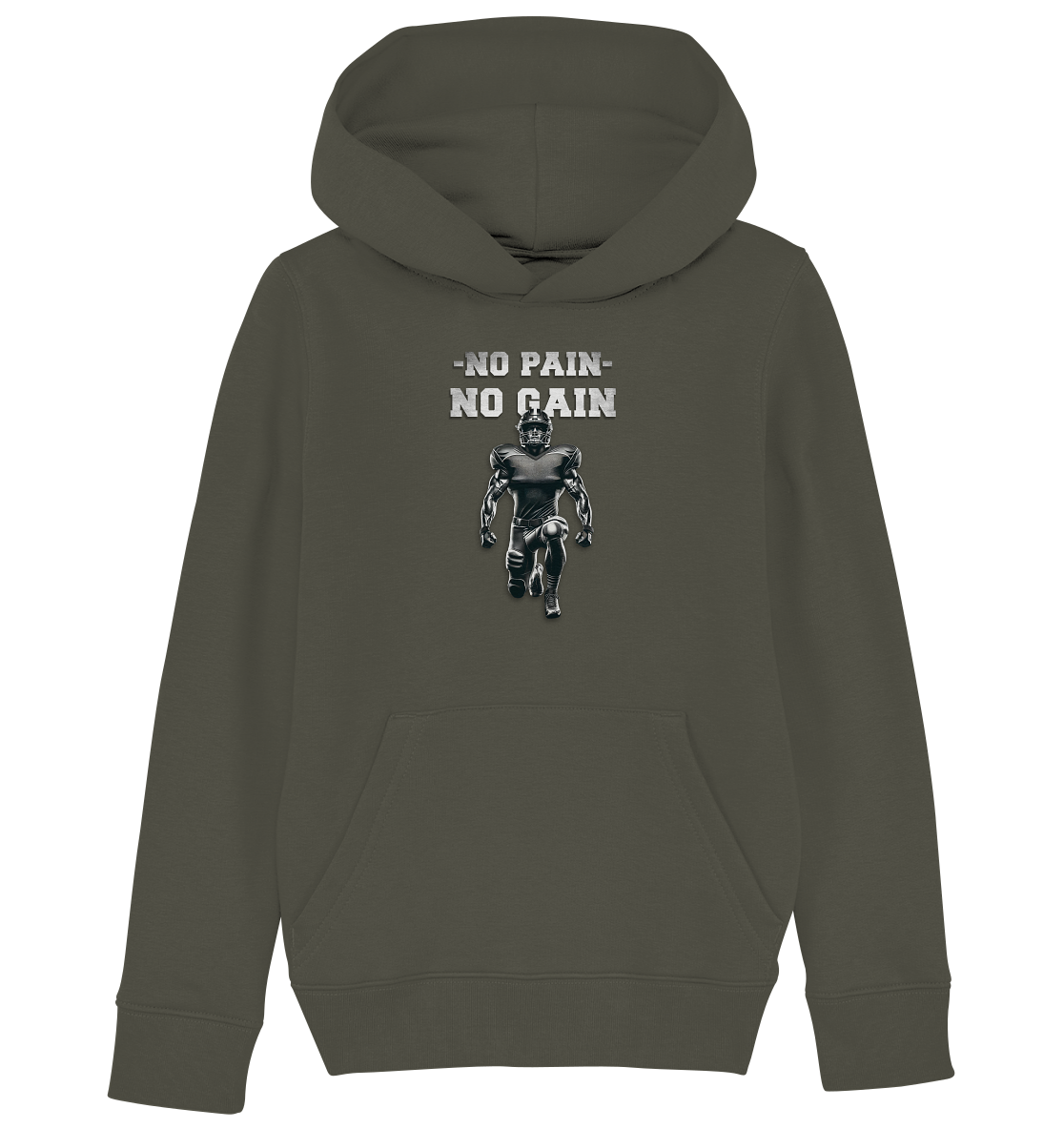 No Pain No Gain Metal - Kids Organic Hoodie